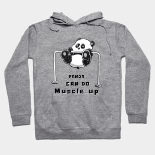 Panda can do muscle up. Hoodie